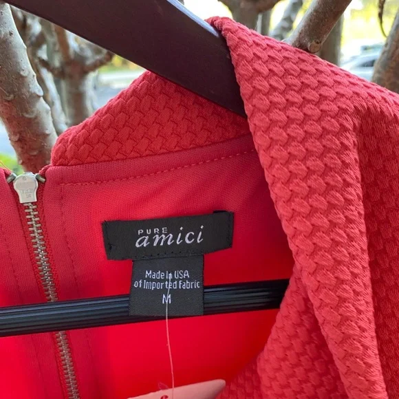 NWT Pure Amici Poppy Cowl Neck Dress Medium - Picture 7 of 11